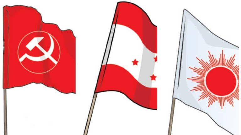 तीन ठूला दल कुन कुन जिल्लामा निल ?